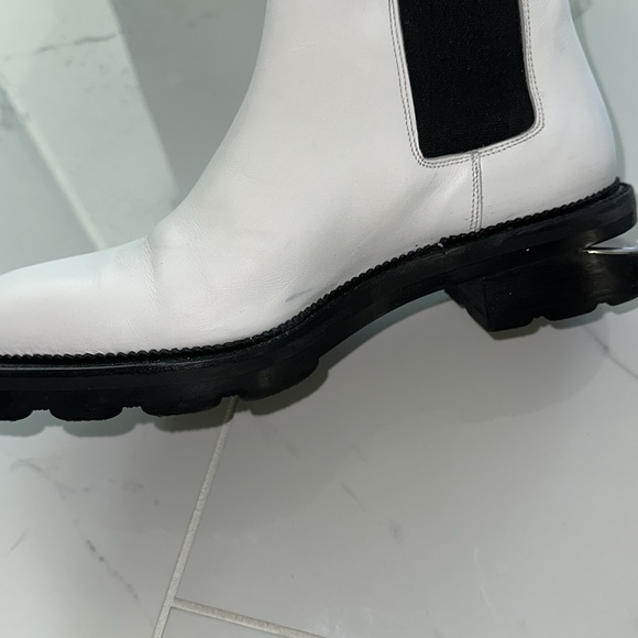 Alexander Wang Chelsea Boot Bootie White 10 Ankle - Picture 10 of 13